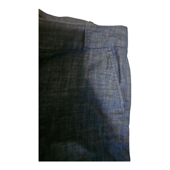 TALBOTS Dark Chambray Cotton Shorts - Size 6 - Picture 4 of 7